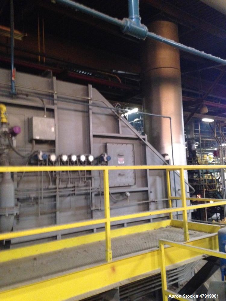 Used Anguil Regenerative Thermal Oxidizer (RTO), Model 200. Design flow 20,000 SCFM. Normal operating flow 20,000 SCFM. Process air inlet temp. 200 degrees F. VOC loading 9.7 lbm/hr. 98% destruction ...