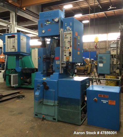 Used Dorst 55-Ton Powdered Metal Press, Model TPA50/2, Type IPA50/2. 480 Volt. Missing main pump and missing main cylinder. Controls do not function. Serial#108.585/1, built 1985.