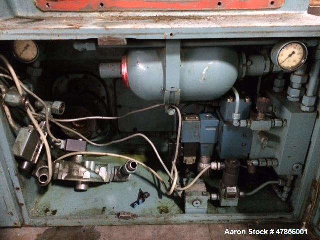 Used Dorst 55-Ton Powdered Metal Press, Model TPA50/2, Type IPA50/2. 480 Volt. Missing main pump and missing main cylinder. Controls do not function. Serial#108.585/1, built 1985.