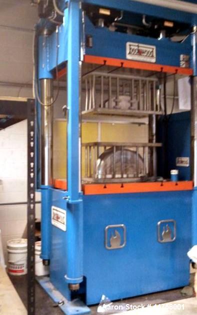 Used Beckwood Press, Model 4PTR350F230P3654, 350 Ton Capacity.  3" x 36" x 54" Bolsters, 34" stroke Parker cylinders. Ram speeds:  210 IPM approach, 40 IPM pressing, 191 IPM return.  Hydraulic power ...