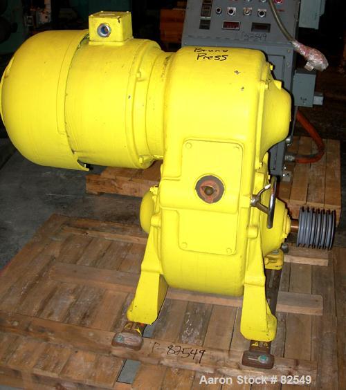 Used Bruno Machinery Roll Feed Die Cutting Press, Model RS7