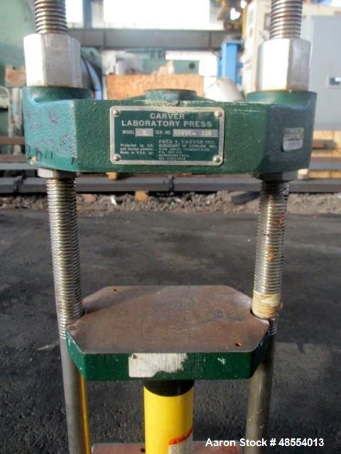 Used Carver Laboratory Press – Model C, 12 Ton Capacity, 6” x 6” Platens
