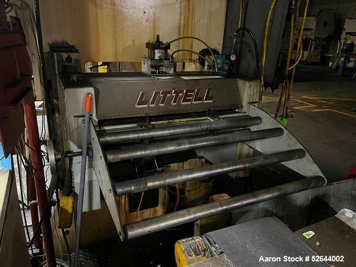 Used CLEARING (USI) "S2-300-72-48" STRAIGHT SIDE DOUBLE-CRANK 300 TON PRESS w/LITTELL SERVO-FEED SYSTEM. ManufacturerClearing (USI), Model S2-300-72-48, Serial# 51-1191. Tonnage Capacity 300 TON. Str...