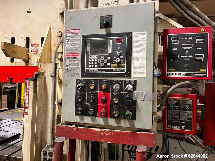 Used CLEARING (USI) "S2-300-72-48" STRAIGHT SIDE DOUBLE-CRANK 300 TON PRESS w/LITTELL SERVO-FEED SYSTEM. ManufacturerClearing (USI), Model S2-300-72-48, Serial# 51-1191. Tonnage Capacity 300 TON. Str...
