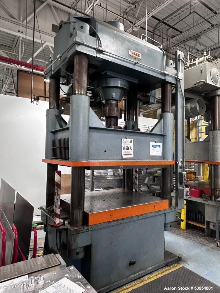 Used Dake 250 ton Hydraulic Press.