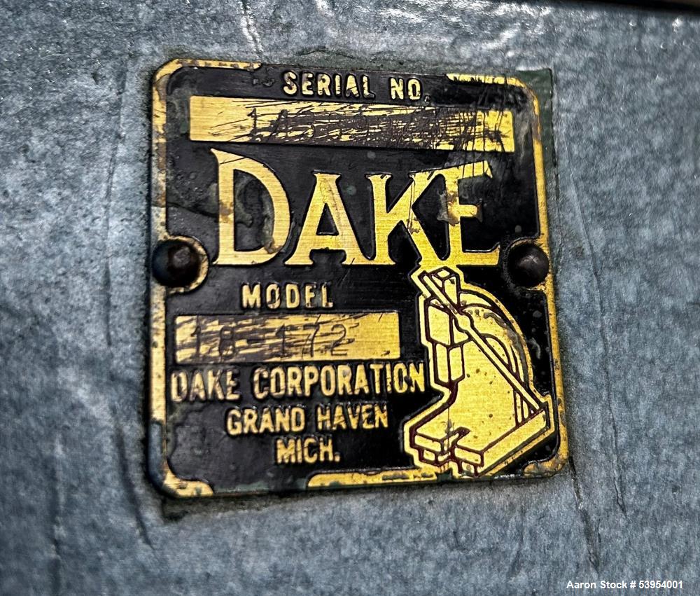 Used Dake 250 ton Hydraulic Press.