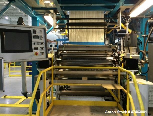 Used Held Technologies Isobaric Double Steel Belted Press. Belt width: 1.04 meters. Inside seal width: 0.91 meters. Gap range: 0.1 mm to 50 mm. Isobaric pressure up to 40 bar (580 psi). 5 temperature...