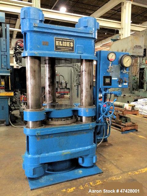 Used- Elmes 1000 Ton Floor Standing Upstroke Type Hydraulic Hobbing Press