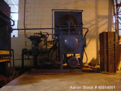 Used-500 ton Erie mill, 85" left to right x 44" front to back up-acting slab side hydraulic press. Approximate 36" daylight,...