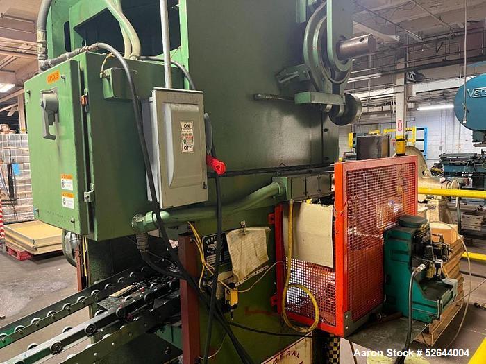 Used- Federal 2-Point Open back Gap-Frame 45 Ton Press, Serial# 2-45-106, Model 2-45-48-21. Equipped with: Air Clutch & Brak...