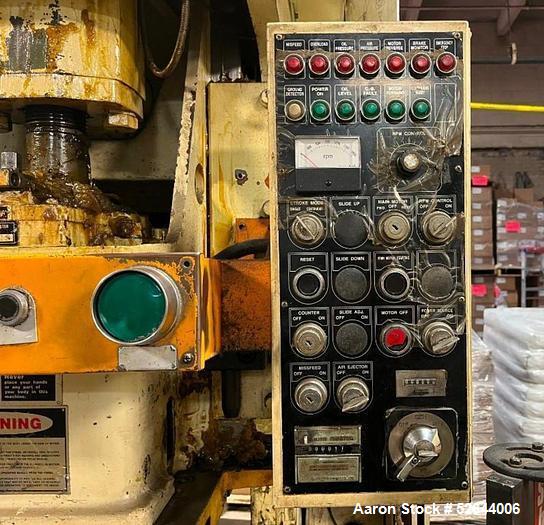 Used Stamtec 66 Ton Open Back Gap Frame Press, Model G1-60. Equipped With: Air Clutch & Brake, Air Counterbalance, Variable Speed Drive, 3.5" Thick Bolster Plate, Overload Protector, Counter Balance ...