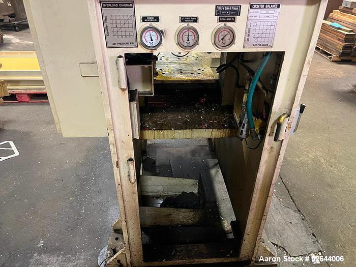 Used Stamtec 66 Ton Open Back Gap Frame Press, Model G1-60. Equipped With: Air Clutch & Brake, Air Counterbalance, Variable Speed Drive, 3.5" Thick Bolster Plate, Overload Protector, Counter Balance ...