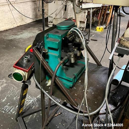 Used L&J 40 TON 2-POINT OPEN BACK GAP-FRAME PRESS, Serial# G40105A, Model G40-2-48. Equipped with: Air Clutch & Brake, Light Curtains, Feed Conveyor. CATALOG SPECIFICATIONS: Tonnage Capacity: 40 TON,...