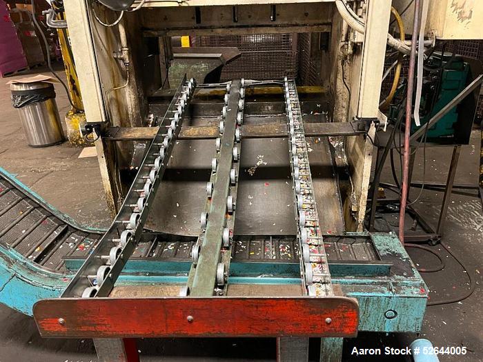 Used L&J 40 TON 2-POINT OPEN BACK GAP-FRAME PRESS, Serial# G40105A, Model G40-2-48. Equipped with: Air Clutch & Brake, Light Curtains, Feed Conveyor. CATALOG SPECIFICATIONS: Tonnage Capacity: 40 TON,...