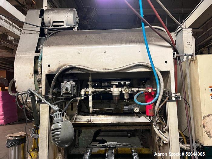 Used L&J 40 TON 2-POINT OPEN BACK GAP-FRAME PRESS, Serial# G40105A, Model G40-2-48. Equipped with: Air Clutch & Brake, Light Curtains, Feed Conveyor. CATALOG SPECIFICATIONS: Tonnage Capacity: 40 TON,...