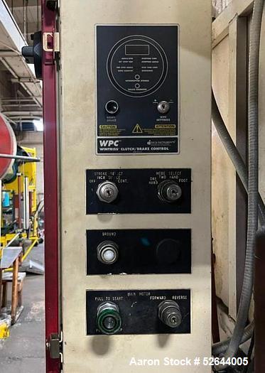 Used L&J 40 TON 2-POINT OPEN BACK GAP-FRAME PRESS, Serial# G40105A, Model G40-2-48. Equipped with: Air Clutch & Brake, Light Curtains, Feed Conveyor. CATALOG SPECIFICATIONS: Tonnage Capacity: 40 TON,...