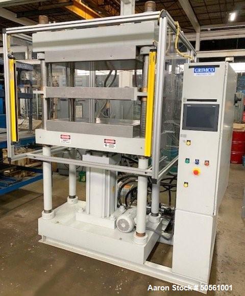 Used Grimco 100 Ton Molding & Laminating Hydraulic Press.