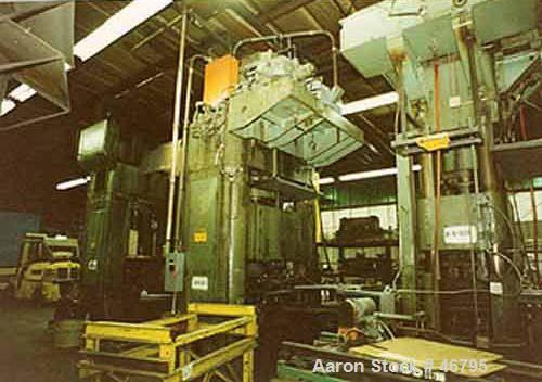 USED: Hpm 425 ton cu-2 downstroke self-contained hyd press. Housing type: single action with133 ton cushion. Dist between slide hsgs: 61" l-r. Area of bed: 61" l-r x 48" f-b. Bed bolster: 60" l-r x 4...