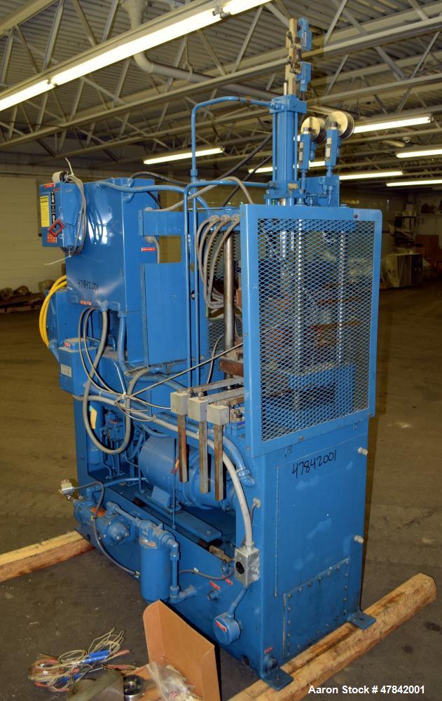 Used- Hull Company 12.5 Ton Hydraulic Transfer Molding And Or Encapsulating Press, Model 359E. Has 3 ton top transfer, 4 pos...