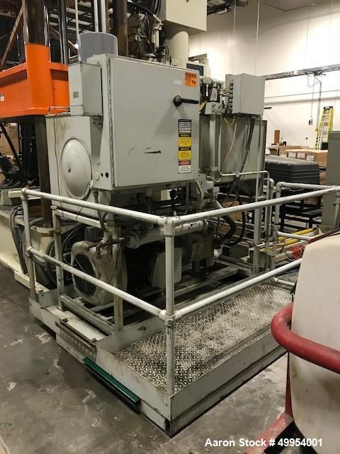 Used Lawton 4 Post Hydraulic Compression Molding Press, 400 Ton.