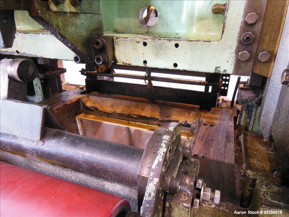 Used  Minster 60 Ton Straight Side Press, Model # P2-60. 60 ton capacity, Press bed area 36" X 25", Stroke of slide - 2", Adjustment of slide - 3", Shut height - 14", Scrap chute opening 16" X 7", St...