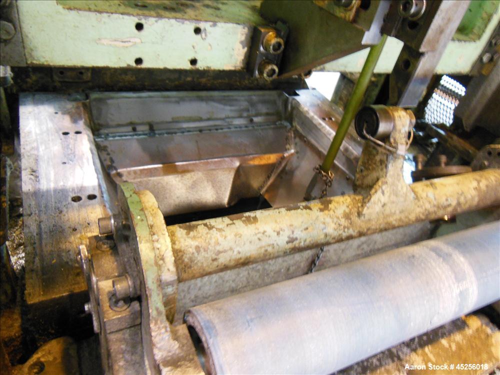 Used  Minster 60 Ton Straight Side Press, Model # P2-60. 60 ton capacity, Press bed area 36" X 25", Stroke of slide - 2", Adjustment of slide - 3", Shut height - 14", Scrap chute opening 16" X 7", St...