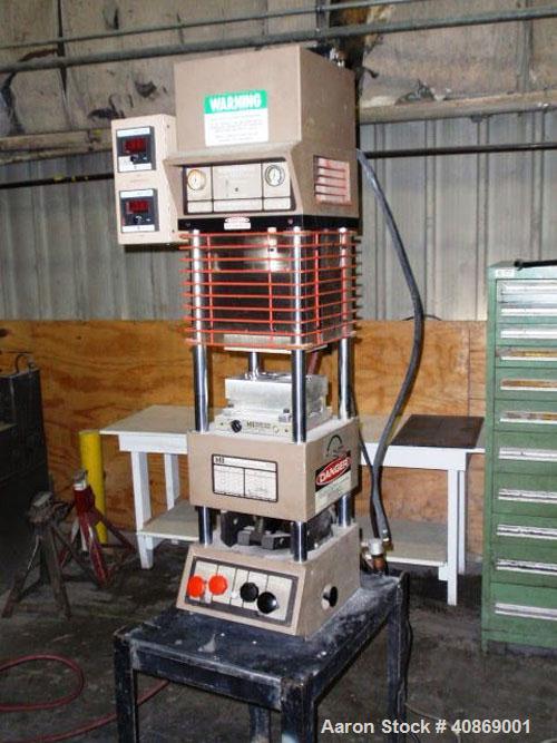 Used Morgan Press With Temperature Controls. 20 ton lab press, model G-55TB, 120 vac, 1025 watts. Manufactured 1984.