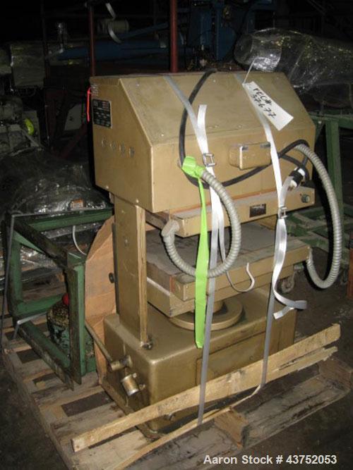 Used PHI Up-Acting Hydraulic Press, 30 Tons, Model O-24011. Platens 12-1/2" x 10-1/2". Electrically heated, 6 kw heaters, and hand pump.