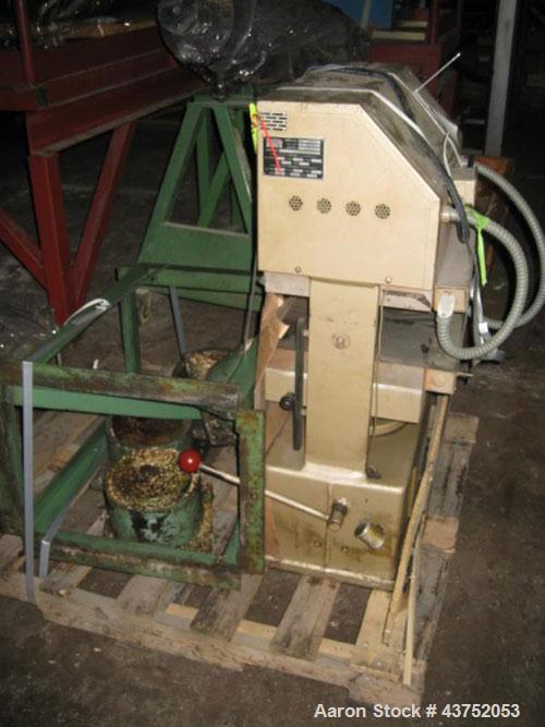 Used PHI Up-Acting Hydraulic Press, 30 Tons, Model O-24011. Platens 12-1/2" x 10-1/2". Electrically heated, 6 kw heaters, and hand pump.