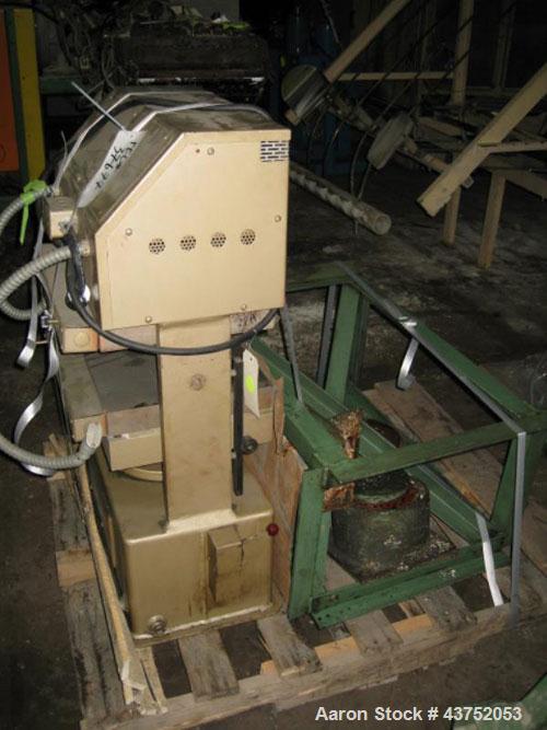 Used PHI Up-Acting Hydraulic Press, 30 Tons, Model O-24011. Platens 12-1/2" x 10-1/2". Electrically heated, 6 kw heaters, and hand pump.
