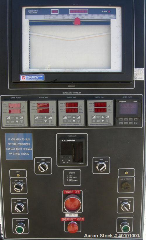 Used PHI Multi Daylight 50 Ton Upacting Hydraulic Compression Press, Model SB53