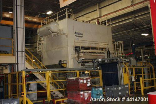 Used PTC Transfer Press, 800 Ton. Dual moving bolsters. 120" x 160" Working area.  Variable speed drive.  20 Strokes per minute with 16' of stroke. 50" Shut height with 12" of adjustment.  Includes A...