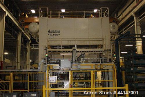 Used PTC Transfer Press, 800 Ton. Dual moving bolsters. 120" x 160" Working area.  Variable speed drive.  20 Strokes per minute with 16' of stroke. 50" Shut height with 12" of adjustment.  Includes A...