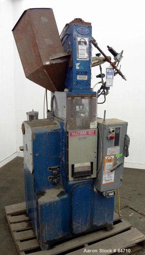 Used Pentronix 3 Mode Compacting Press, 6 Tons, Model Multipak 602. Minimum 20 strokes per minute, maximum 120 strokes per minute. Maximum part thickness 0.520", diameter 1.250". 80 psi air requireme...