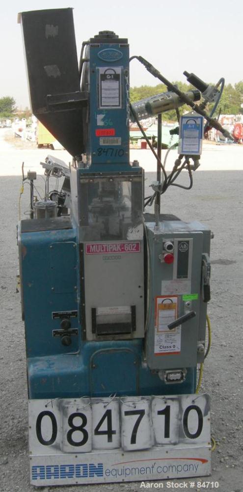 Used Pentronix 3 Mode Compacting Press, 6 Tons, Model Multipak 602. Minimum 20 strokes per minute, maximum 120 strokes per minute. Maximum part thickness 0.520", diameter 1.250". 80 psi air requireme...