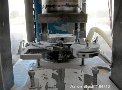 Used Pentronix 3 Mode Compacting Press, 6 Tons, Model Multipak 602. Minimum 20 strokes per minute, maximum 120 strokes per minute. Maximum part thickness 0.520", diameter 1.250". 80 psi air requireme...