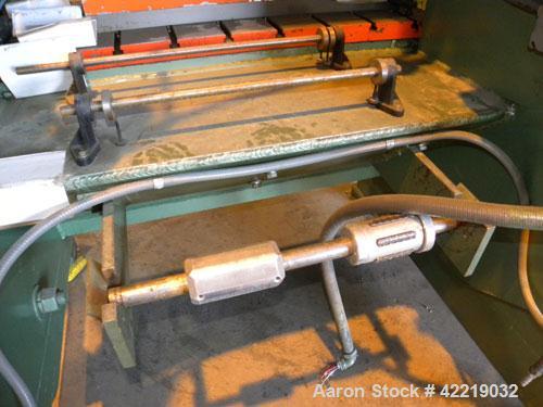 Used Rousselle Gap Frame Double Crank O.B.I. Press, 40 tons, model 4B-48. Stroke 3", slide adjustment 3", shut height 11-3/4". Area of bed 48" left to right X  16" front to back. Opening in bed 37" l...