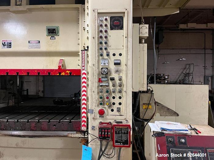 Used Stamtec 200/220 TON STAMTEC "S2-200-72-48" SINGLE-ACTION 2-POINT STRAIGHT SIDE PRESS w/SERVO-FEED SYSTEM. EQUIPPED WITH:  Air Clutch & Brake - Air Counterbalance, SMX24 Stamtec Servo-Feed System...