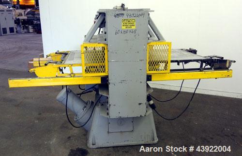 Used Schwabe 35 Ton Hydraulic Die Cutting Press With Shuttle Table, Model DG. Floor standing. Ideal press for cutting paper, cardboard, leather, rubber, plastics or textiles.  Distance between side f...