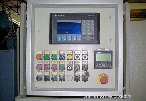 Used Simac Densomatic Dry Bag Isostatic Press, Model 3/150/800C, Approximately 150 Ton. Automatic cycle, hydraulic pressure 3000 PSI max, clamp pressure 2900 PSI max, operating pressure 11,600 PSI ma...