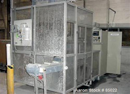Used Simac Densomatic Dry Bag Isostatic Press, Model 3/150/800C, Approximately 150 Ton. Automatic cycle, hydraulic pressure 3000 PSI max, clamp pressure 2900 PSI max, operating pressure 11,600 PSI ma...