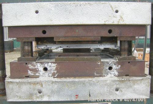 Used- Wabash 75 Ton Hydraulic Press, model 75-18-2TMAC. Platen size 18" x 18".  Adjustable daylight opening 6-15".  7" strok...