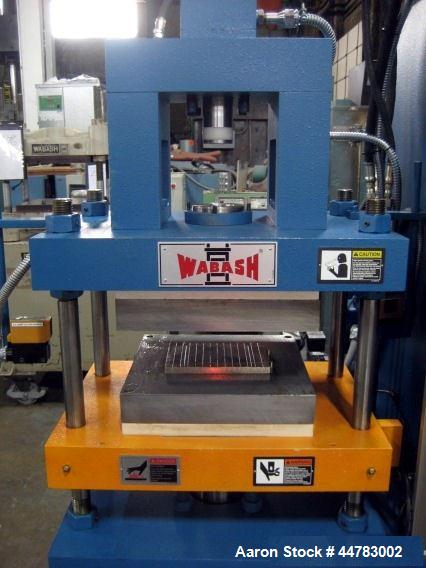 Used- Wabash 30 Ton Hydraulic Transfer Molding Press, Model GTR30-12-X. With 15 ton top transfer. (4) Post upstroke type, Fl...