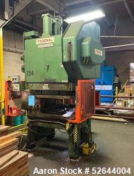 Used- Federal 2-Point Open back Gap-Frame 45 Ton Press, Serial# 2-45-106, Model 2-45-48-21. Equipped with: Air Clutch & Brak...