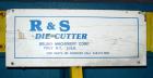 Used Bruno Machinery Roll Feed Die Cutting Press, Model RS7