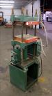 Used Carver Laboratory Manual Press, Model 2699, 30 Ton Clamping Force. Hydraulic, 4 post upstroke type. (2) 12