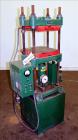 Used Carver Laboratory Manual Press, Model 2699, 30 Ton Clamping Force. Hydraulic, 4 post upstroke type. (2) 12