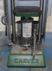Used- Carver Standard Press, Model 3851 (C). 12 Ton clamping force. Non-heated platen size 6
