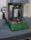 Used Carver Standard Press, Model 3851 (C). 12 Ton clamping force. Non-heated platen size 6