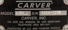 Used Carver Manual Hydraulic Pellet Press, 12 Ton Clamping Force, Model 4350.L. Hand operated, for 0-12 tons (24,000 pounds). 4’’ Diameter round platen. Ram stroke 5.1